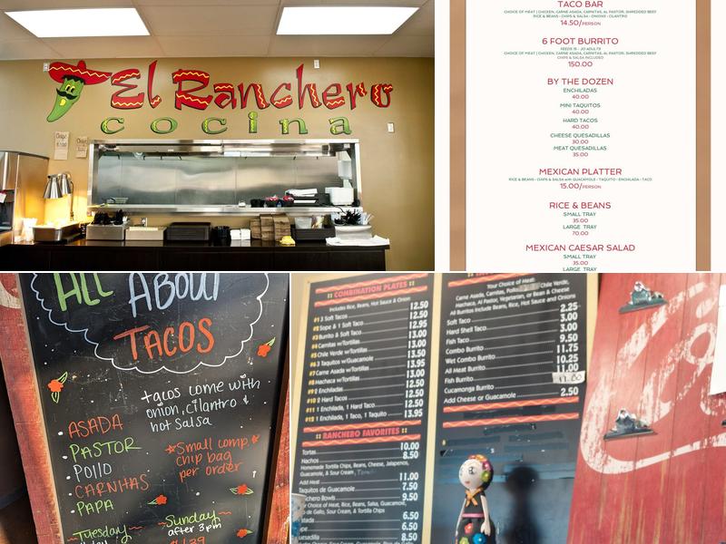 El Ranchero Restaurant Menu