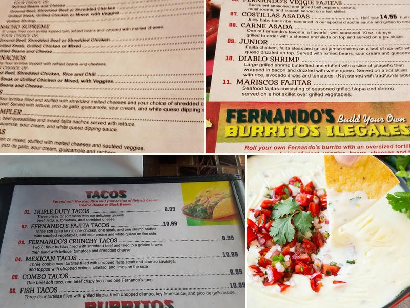 Fernando's Menu