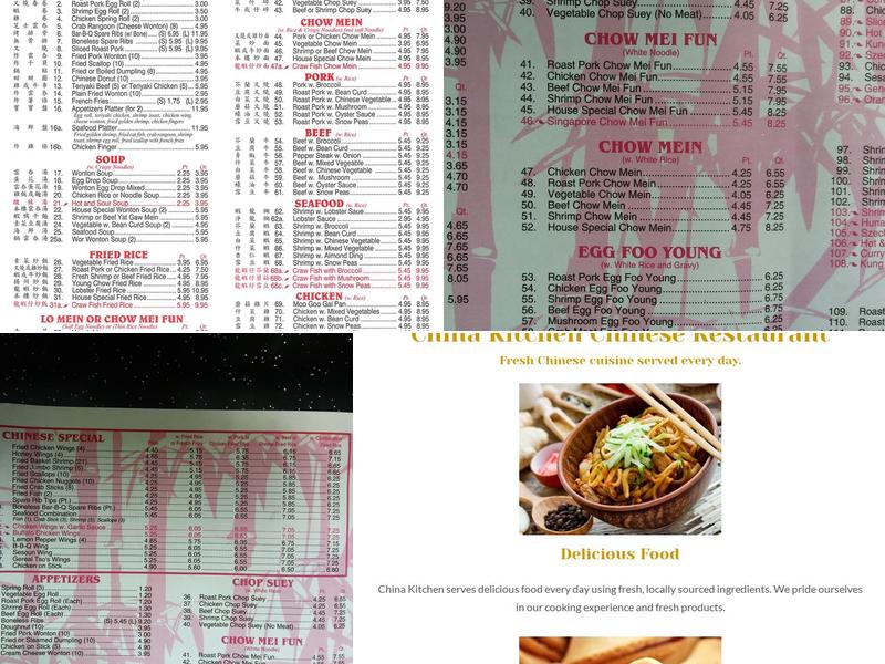 China Kitchen Menu