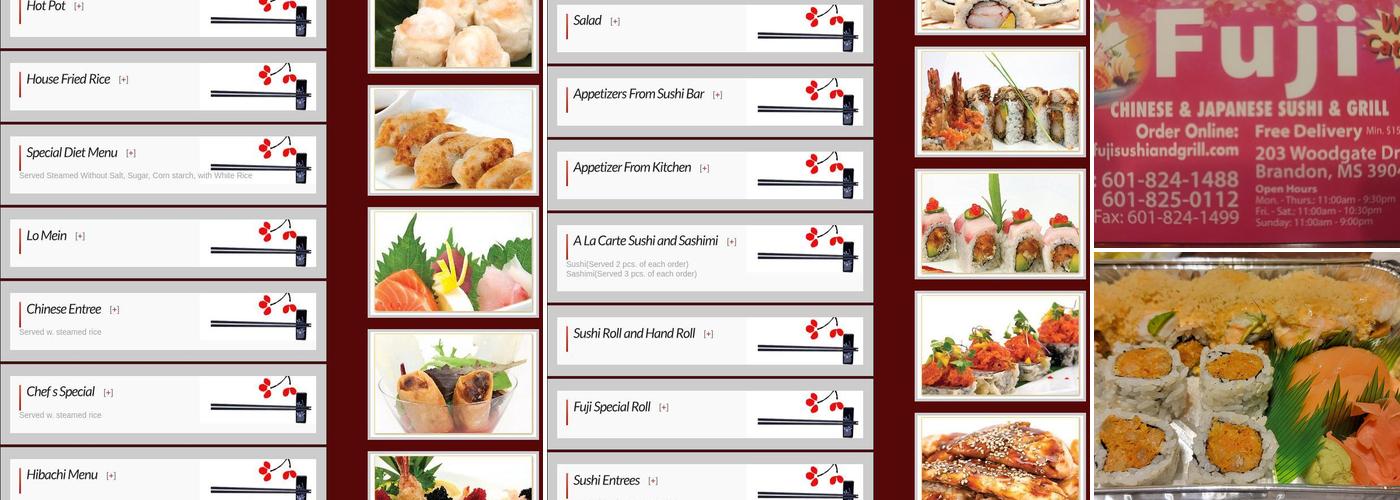 Fuji | Japanese Sushi & Grill Menu
