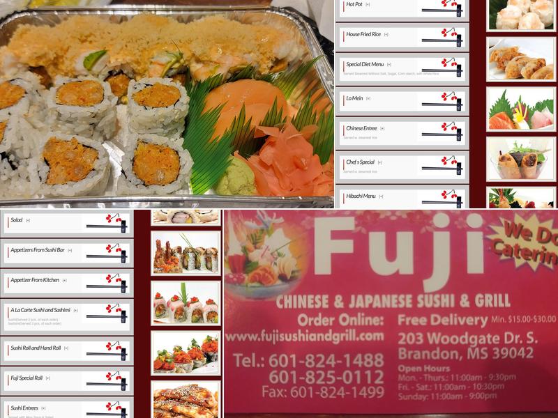 Fuji | Japanese Sushi & Grill Menu