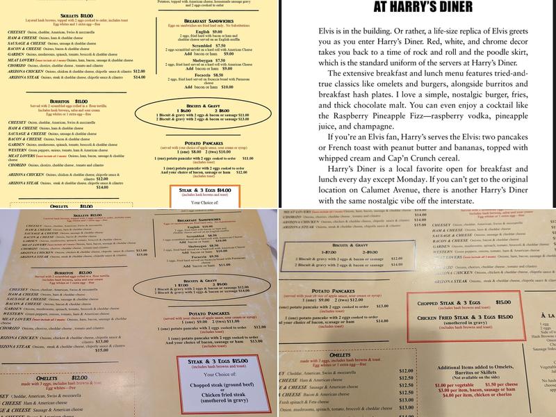 Harry's Diner at Interstate Menu