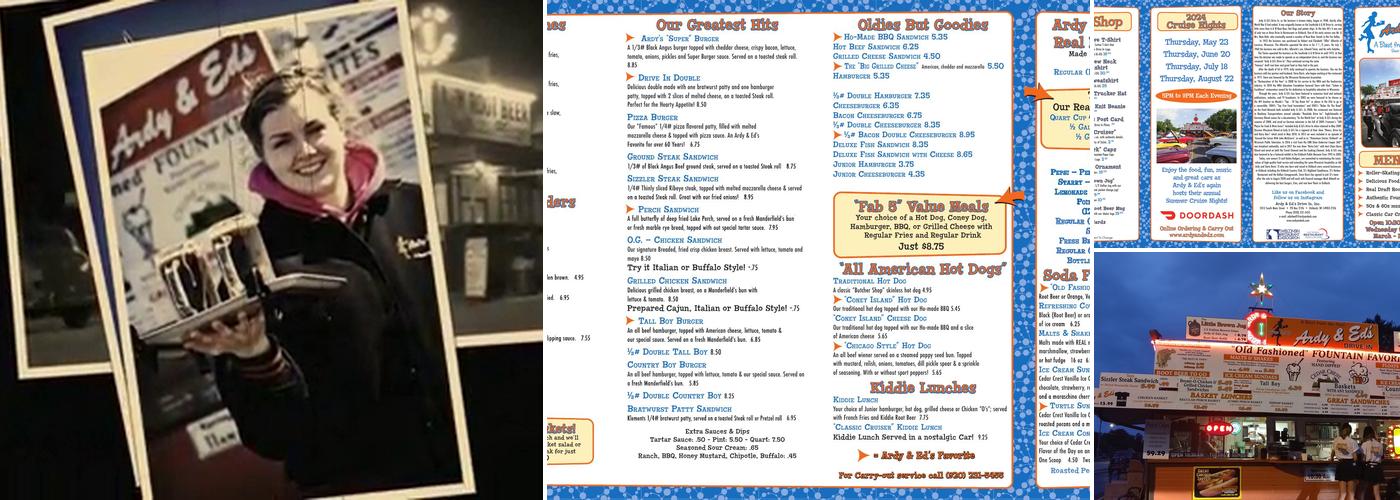 Ardy & Ed's Drive In Menu
