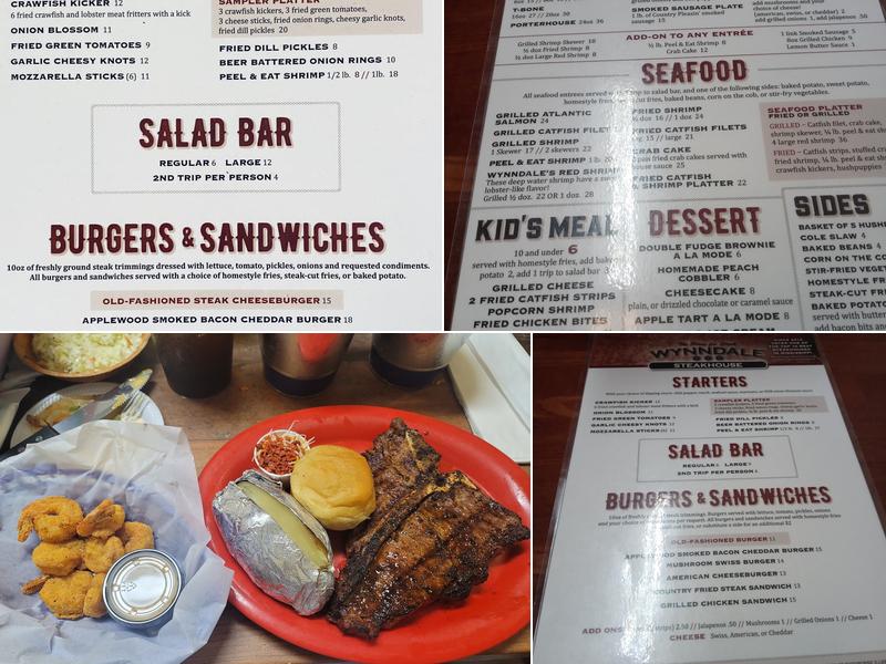 Wynndale Steakhouse-Restaurant Menu