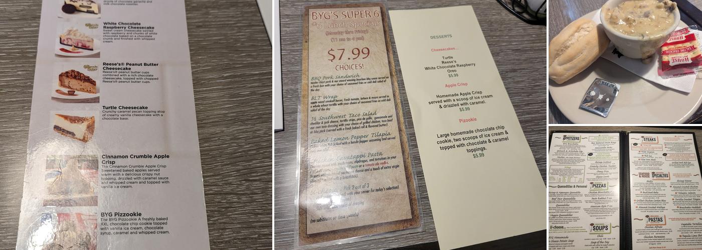 Kurtev's Backyard Bar and Grill Menu