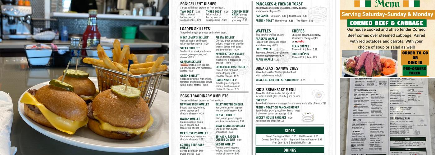 Korner Kitchen Menu