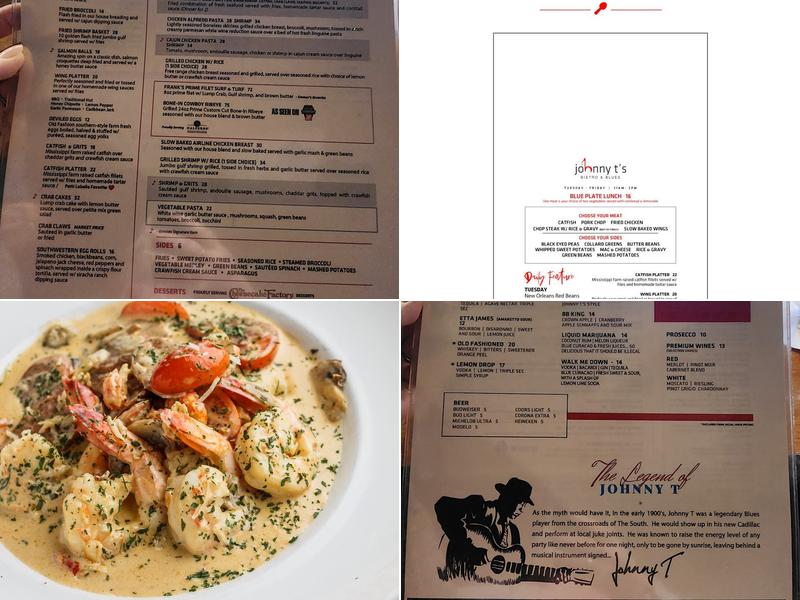Johnny T's Bistro & Blues Menu