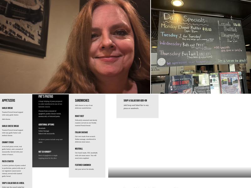 Cranky Pat's Pizzeria Menu