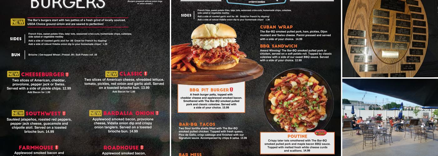 The Bar - Holmgren Way Menu