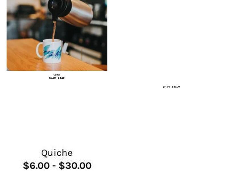 Margie's Java Joint Menu