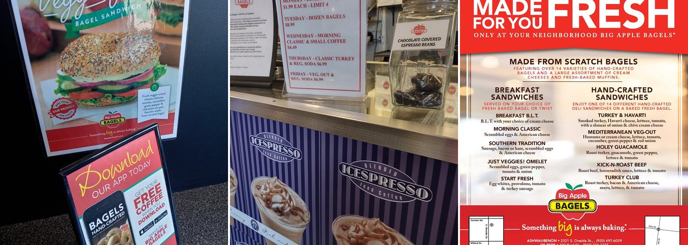 Big Apple Bagels Menu