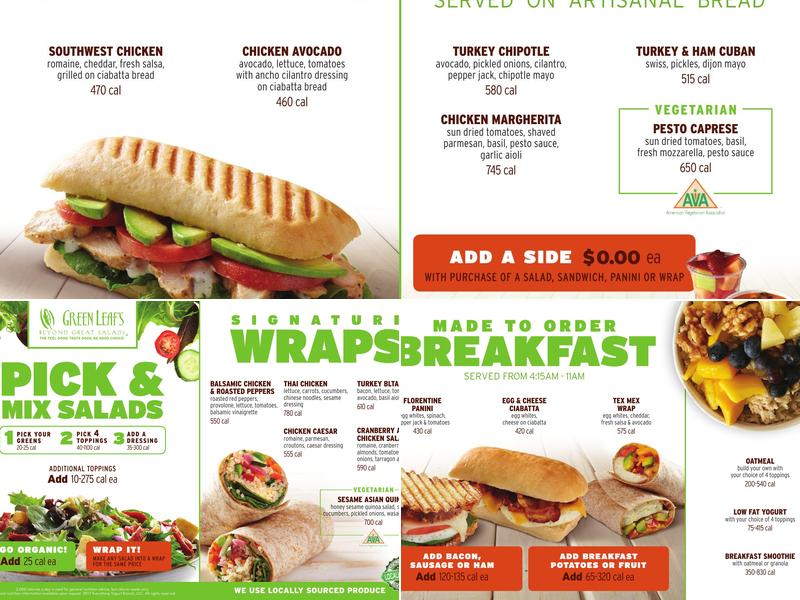 Green Leaf's & Bananas Menu