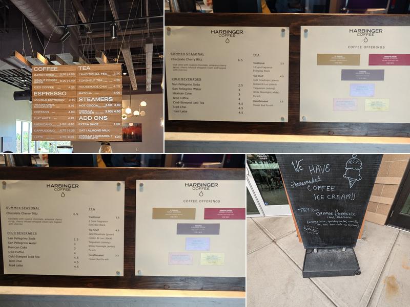 HARBINGER COFFEE Menu