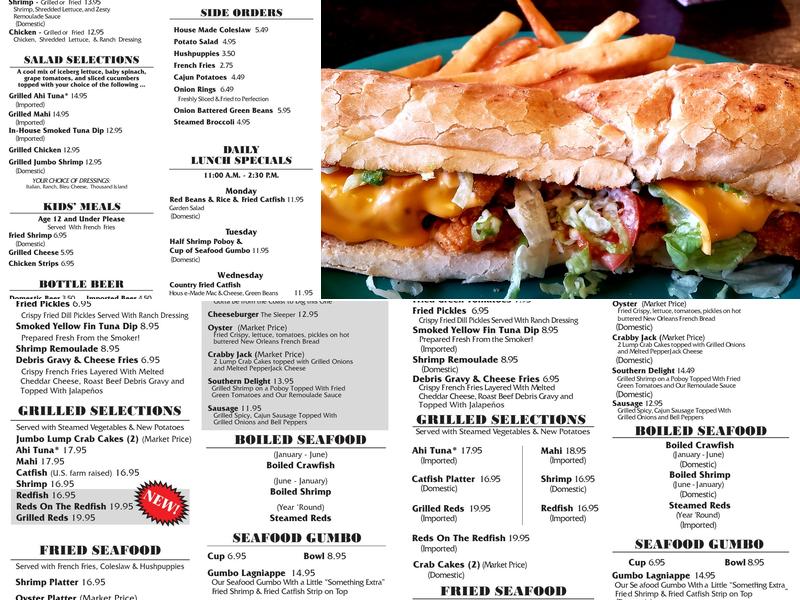 Lil Rays Menu