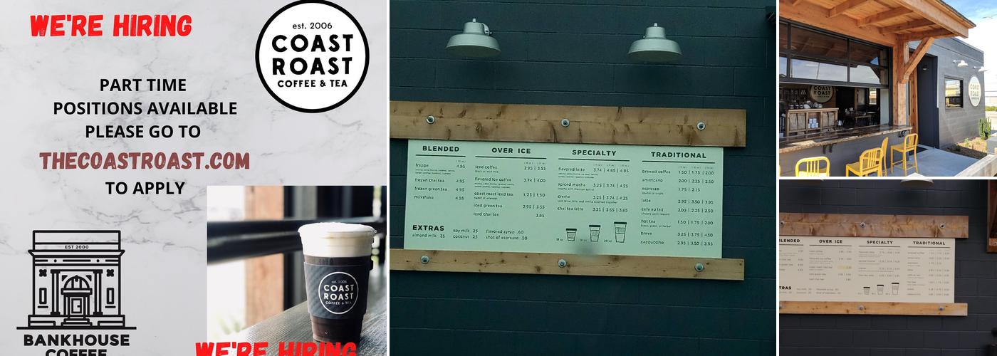 Coast Roast Coffee & Tea Menu