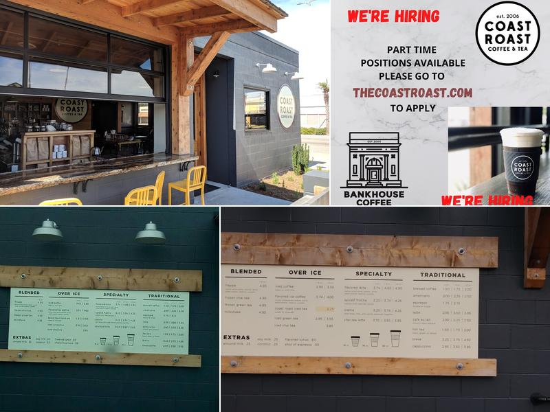 Coast Roast Coffee & Tea Menu