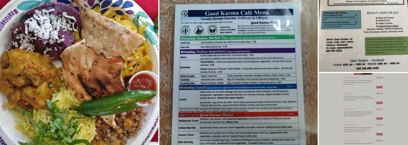 Good Karma Menu