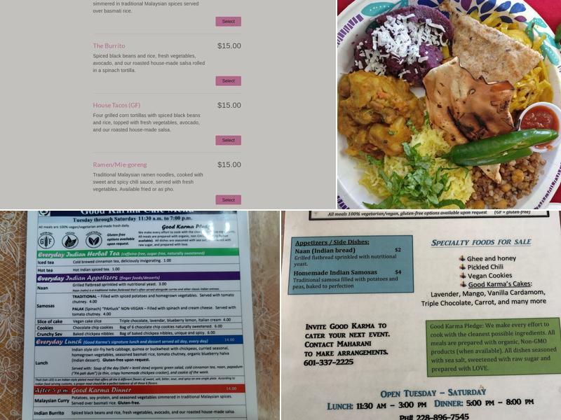 Good Karma Menu