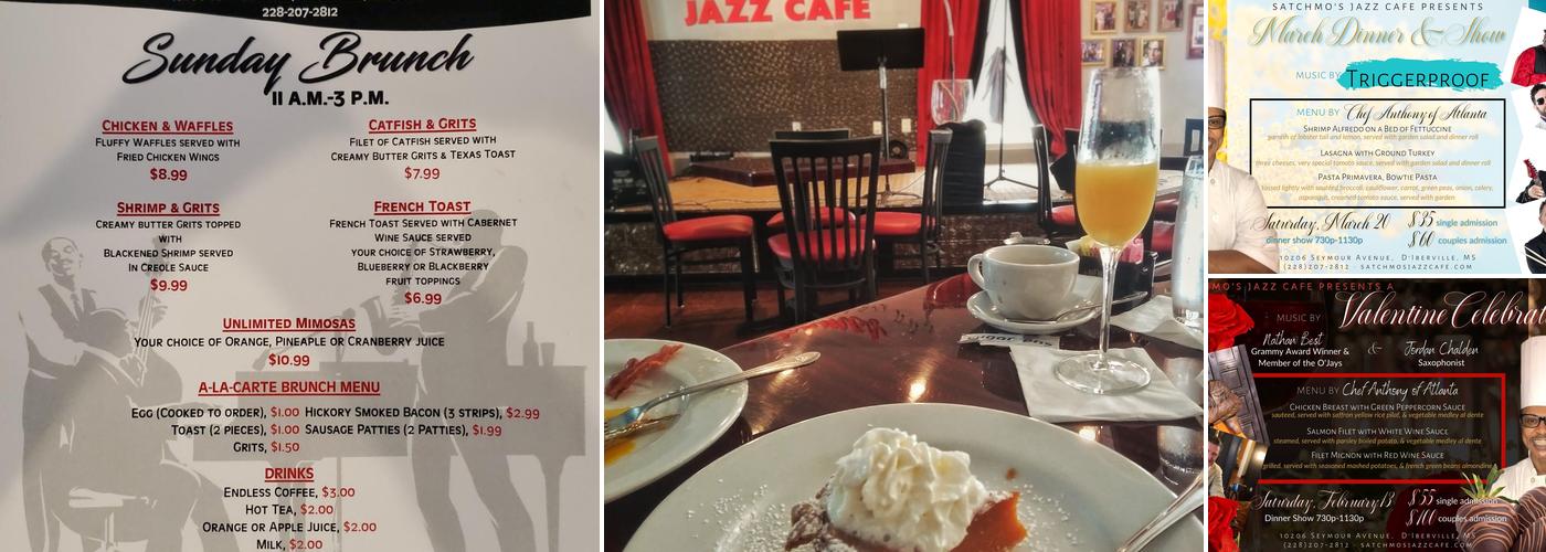 Satchmo's Jazz Cafe Menu