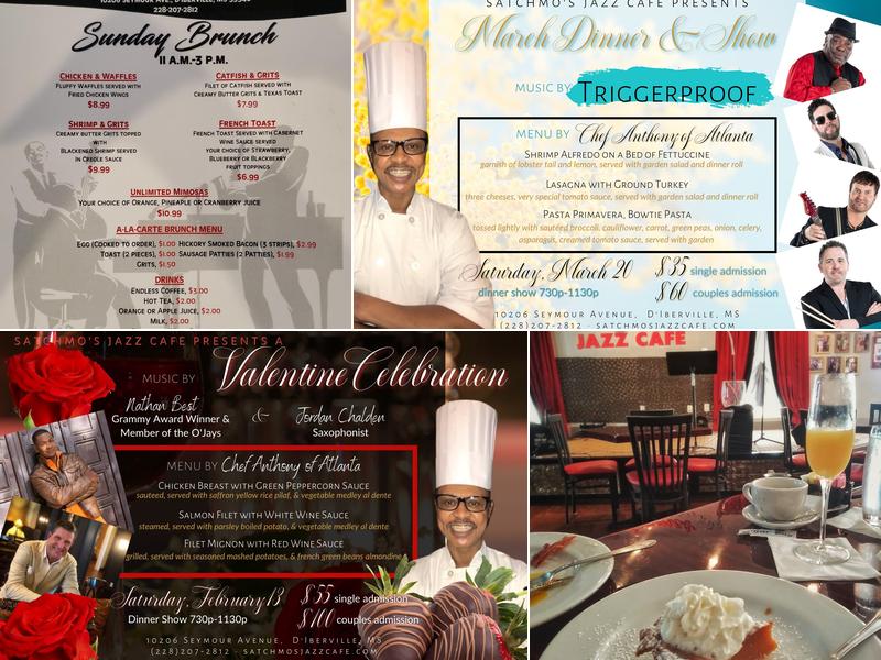 Satchmo's Jazz Cafe Menu