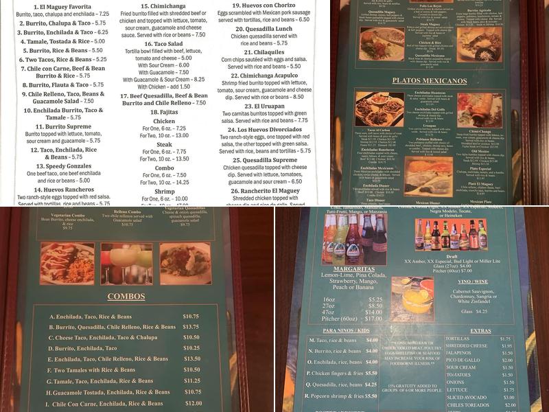 El Maguey Menu