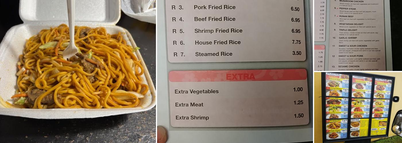 Wok Express Drive Thru Menu