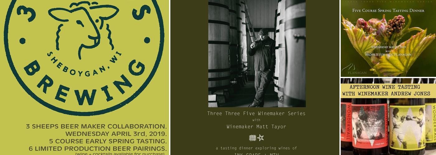 Three Three Five Menu