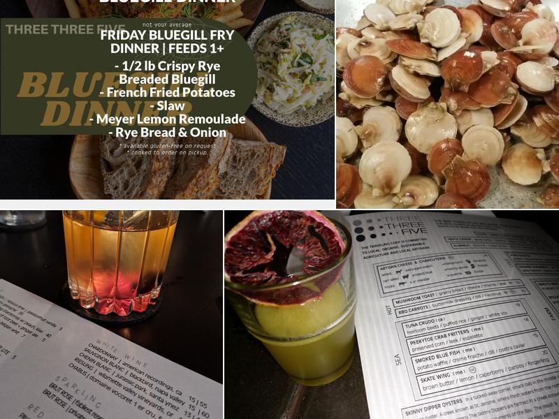 Three Three Five Menu