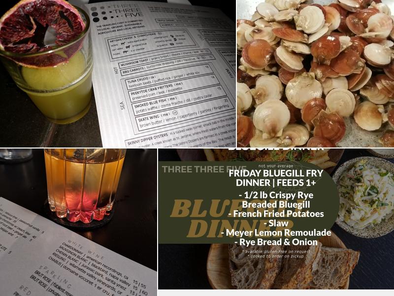 Three Three Five Menu