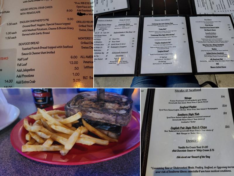 Castaways Menu