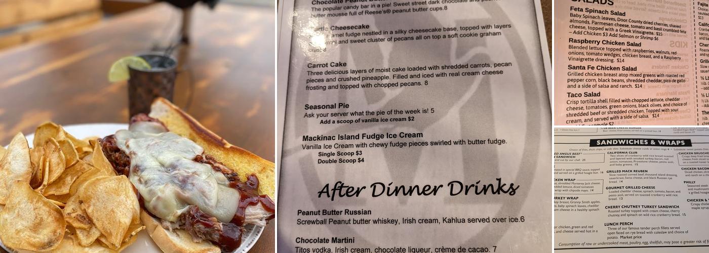 Mackinaws Grill & Spirits Menu