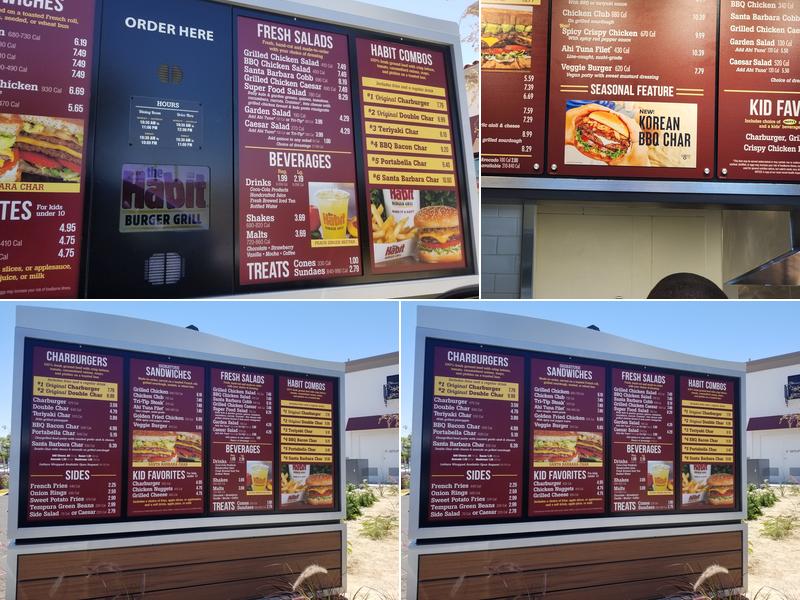 Habit Burger & Grill Menu