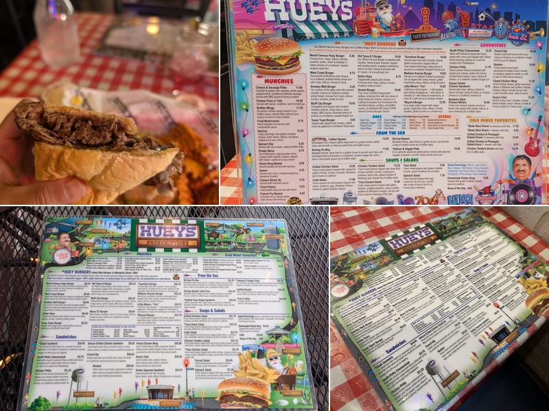 Huey's Poplar Menu