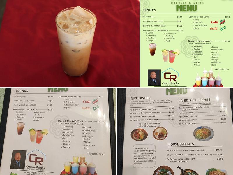 Pho#1 Noodles & Grill Menu