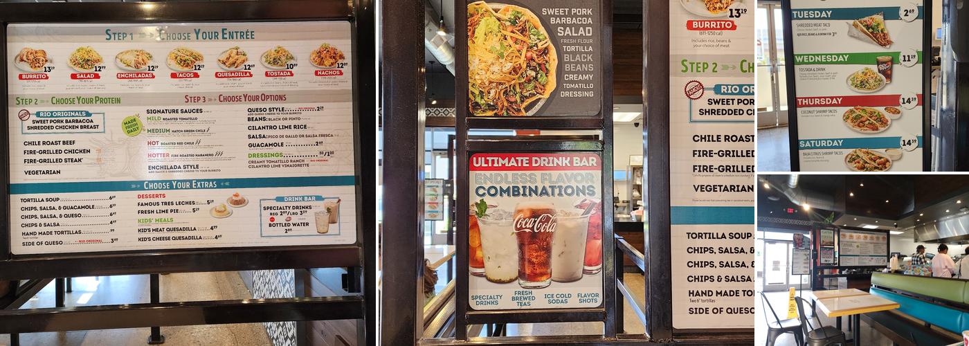 Cafe Rio Fresh Modern Mexican Menu