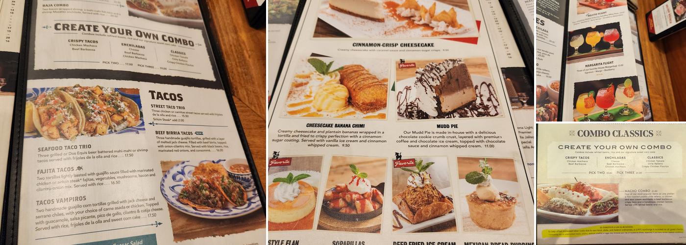El Torito Menu