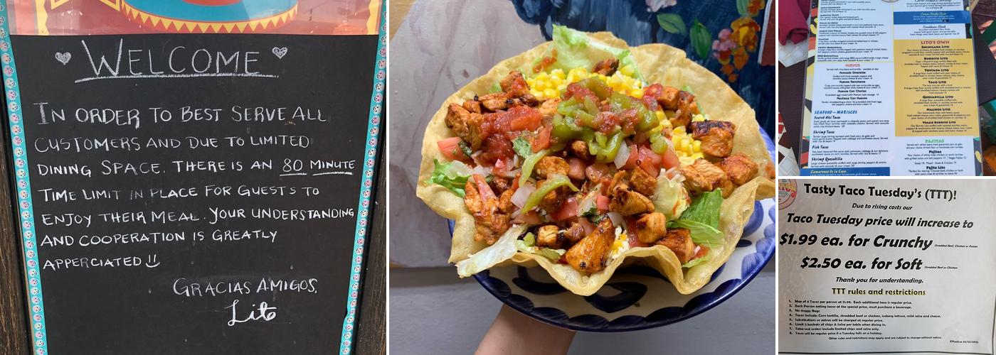 Joselito's Mexican Food Tujunga Menu