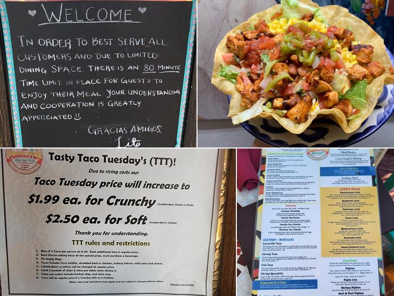 Joselito's Mexican Food Tujunga Menu