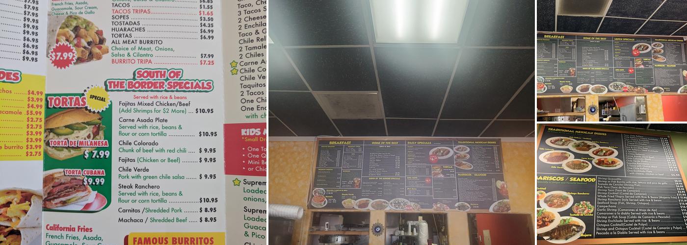 Burrolandia Mexican Grill Menu