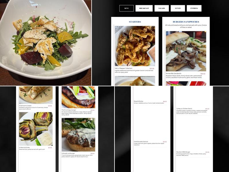 Ado's Kitchen Menu