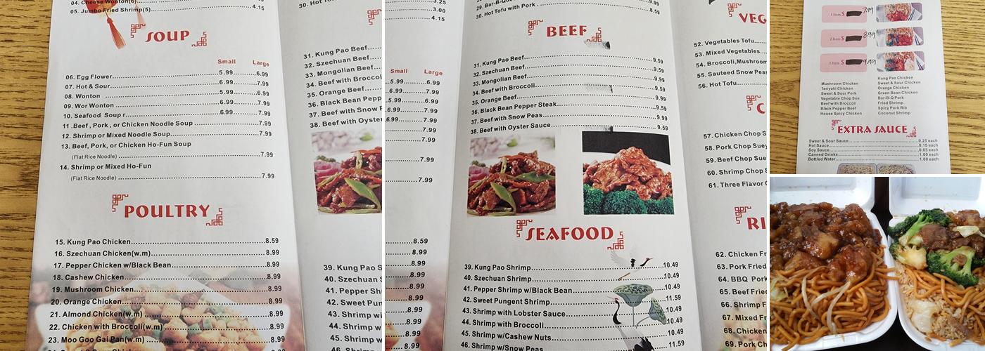 Dragon Express Chinese Restaurant Menu