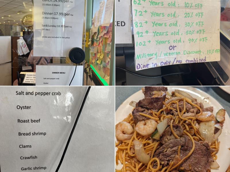 Sakura Buffet Menu