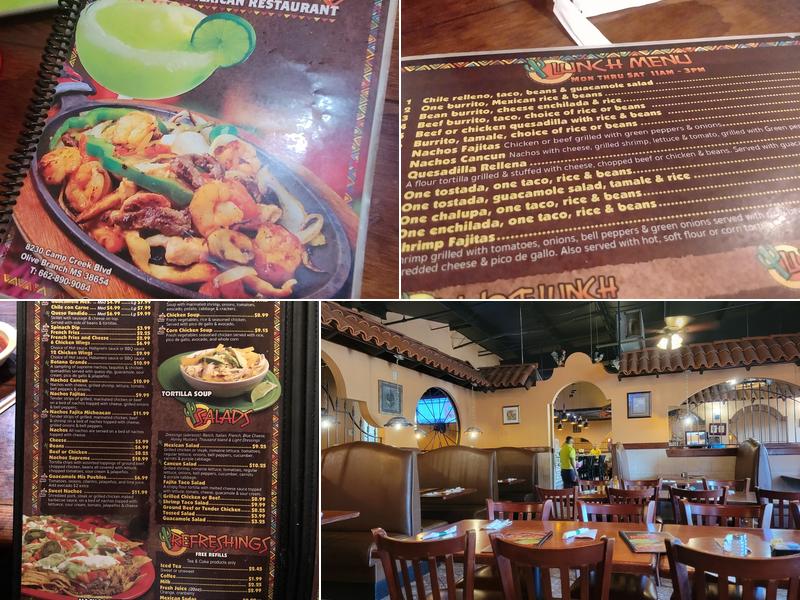 Mis Pueblos Méxican Restaurant Menu