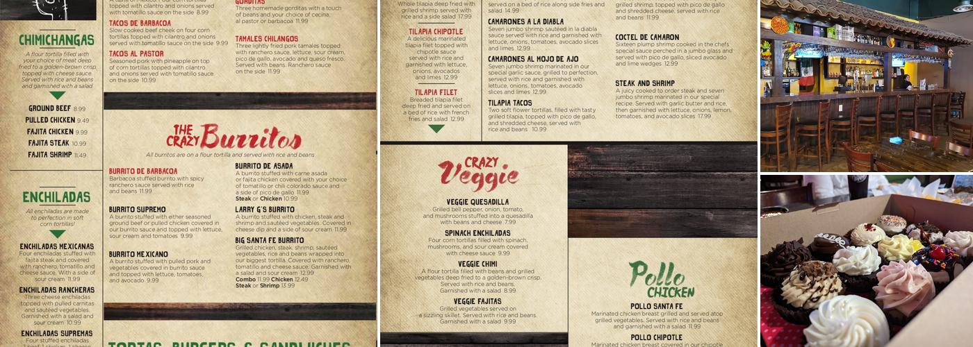 Crazy Cactus Menu