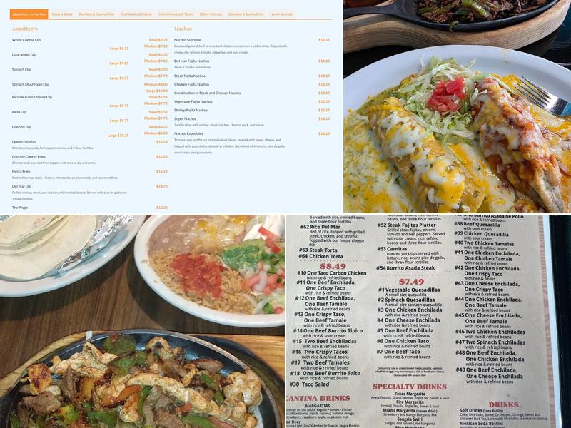 La Hacienda Mexican Restaurant Menu