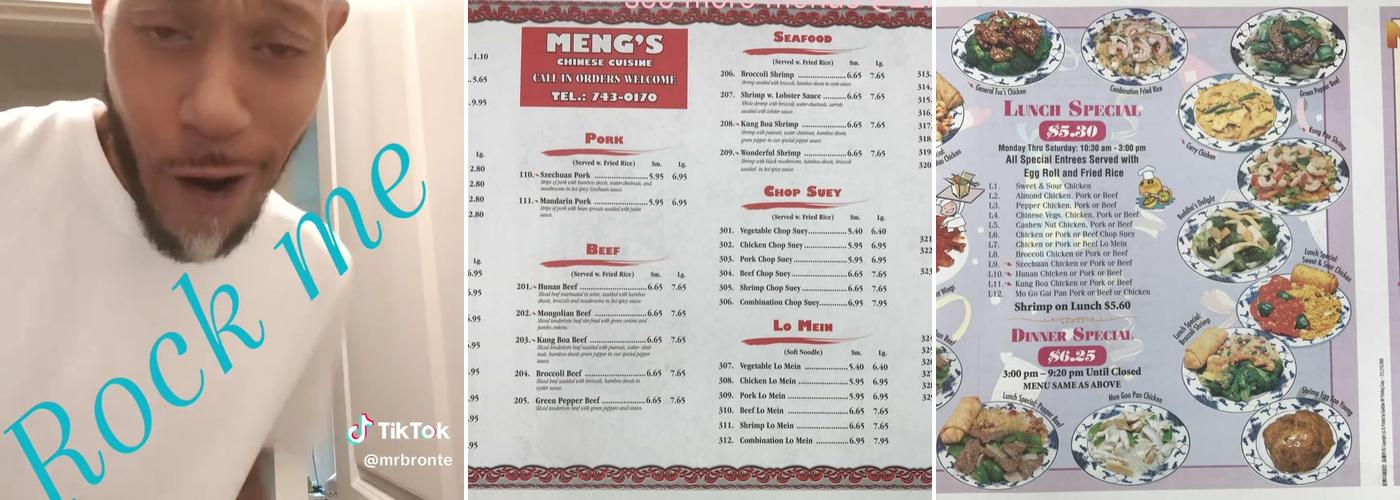 Meng's Chinese Cuisine Menu