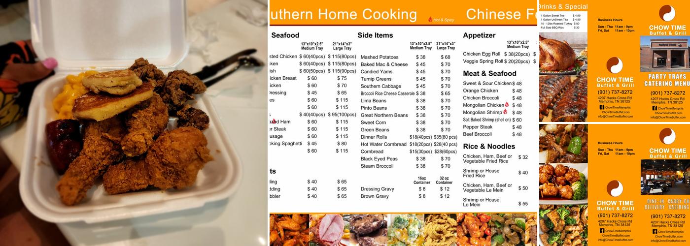 Chow Time Buffet & Grill Menu