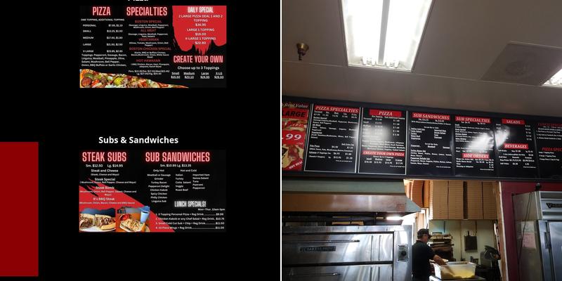Boston House of Pizza Menu