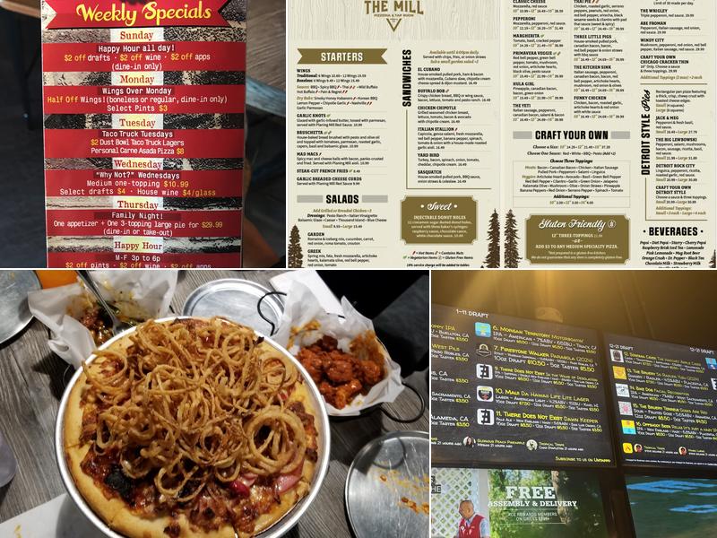 The Planing Mill Menu