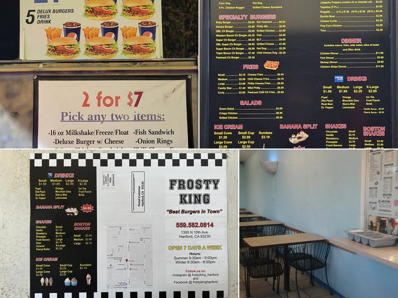 Frosty King Menu
